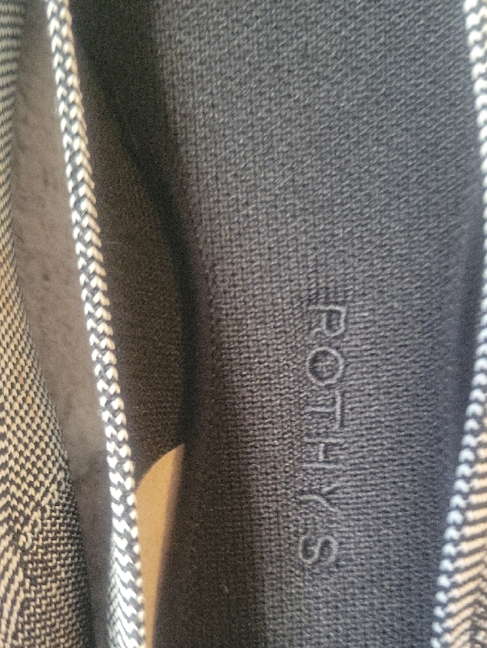 Rothy's Black & Gray Knit Pointed Toe Flats with Blue Trim Sz8 - Picture 8 of 8